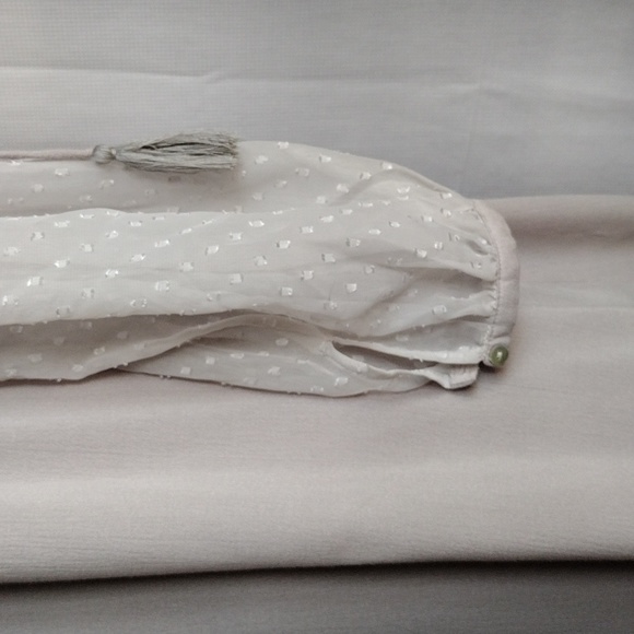 Umgee gray mini embroidered sleeves dress S/M - Picture 9 of 12